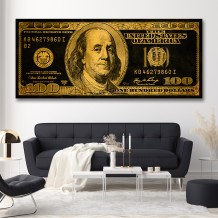 Картина "100 Доларів Gold"