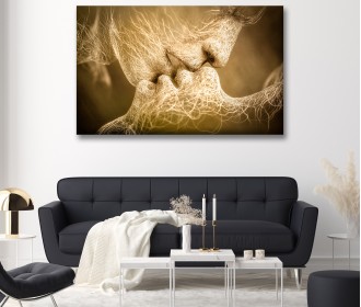 Картина "Неземний Поцілунок Золото"