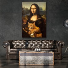 Картина "Мона Ліза з котом"