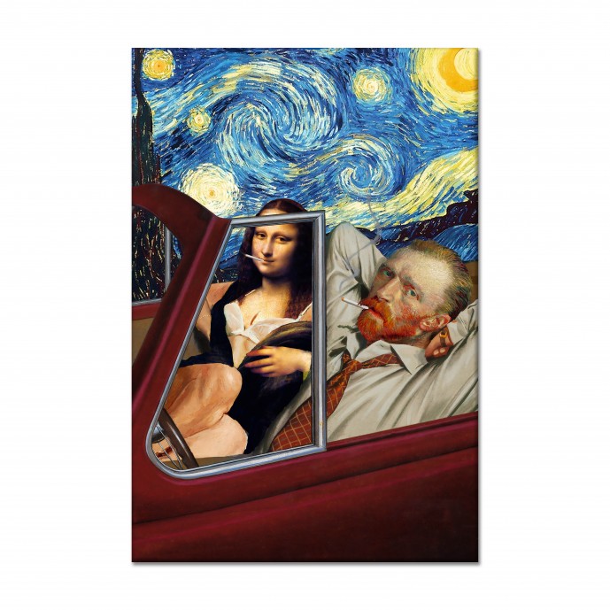 Картина "Van Gogh & Mona Lisa"