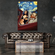 Картина "Van Gogh & Mona Lisa"