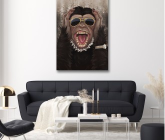 Картина "The monkey won't listen"