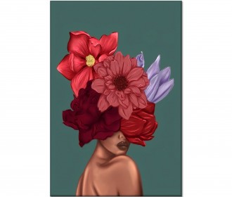 Картина "Woman with flowers"