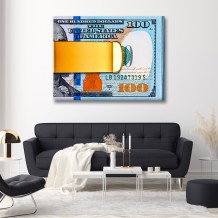 Картина "Blue 100 dollars"