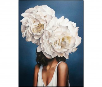 Картина "Жінка з квітами"
