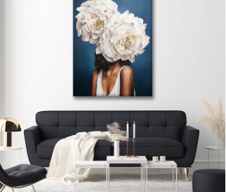 Картина "Жінка з квітами"
