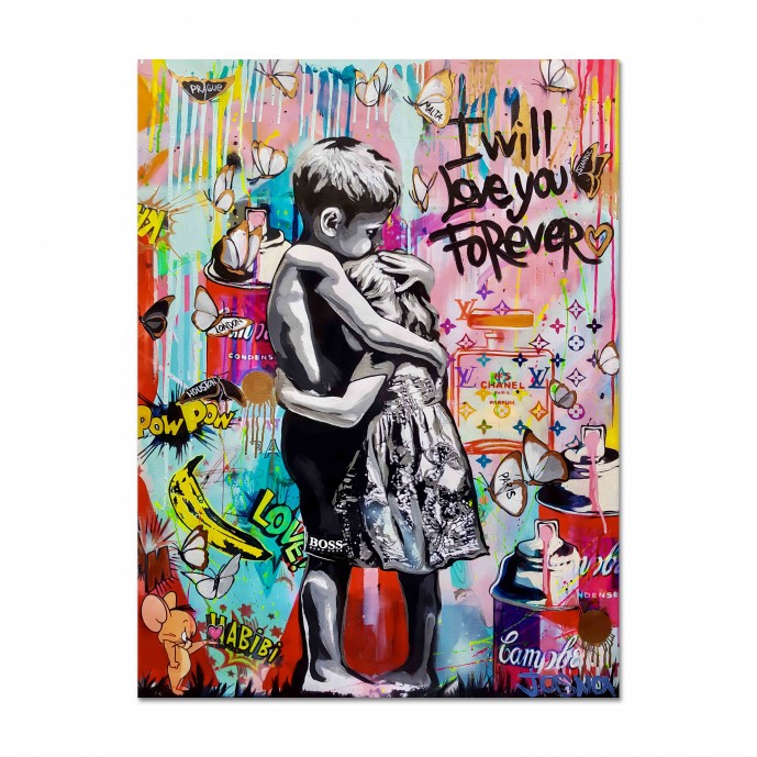 Картина "Banksy Love Forever"