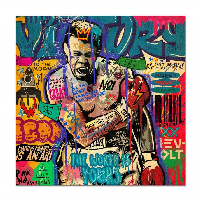 Картина "Muhammad Ali pop art"