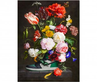 Картина "Квіти в кросівках"