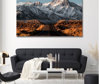 Картина "Дорога в засніжених горах"